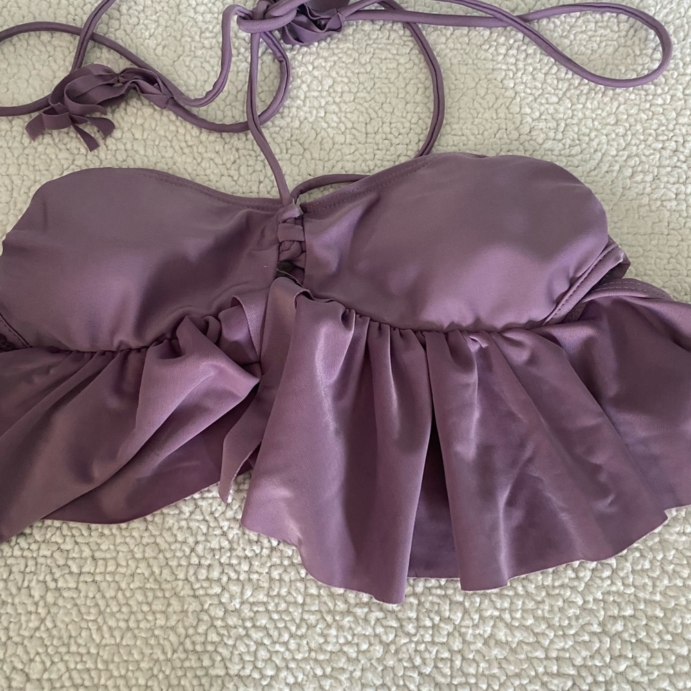Size small purple padded crop halter